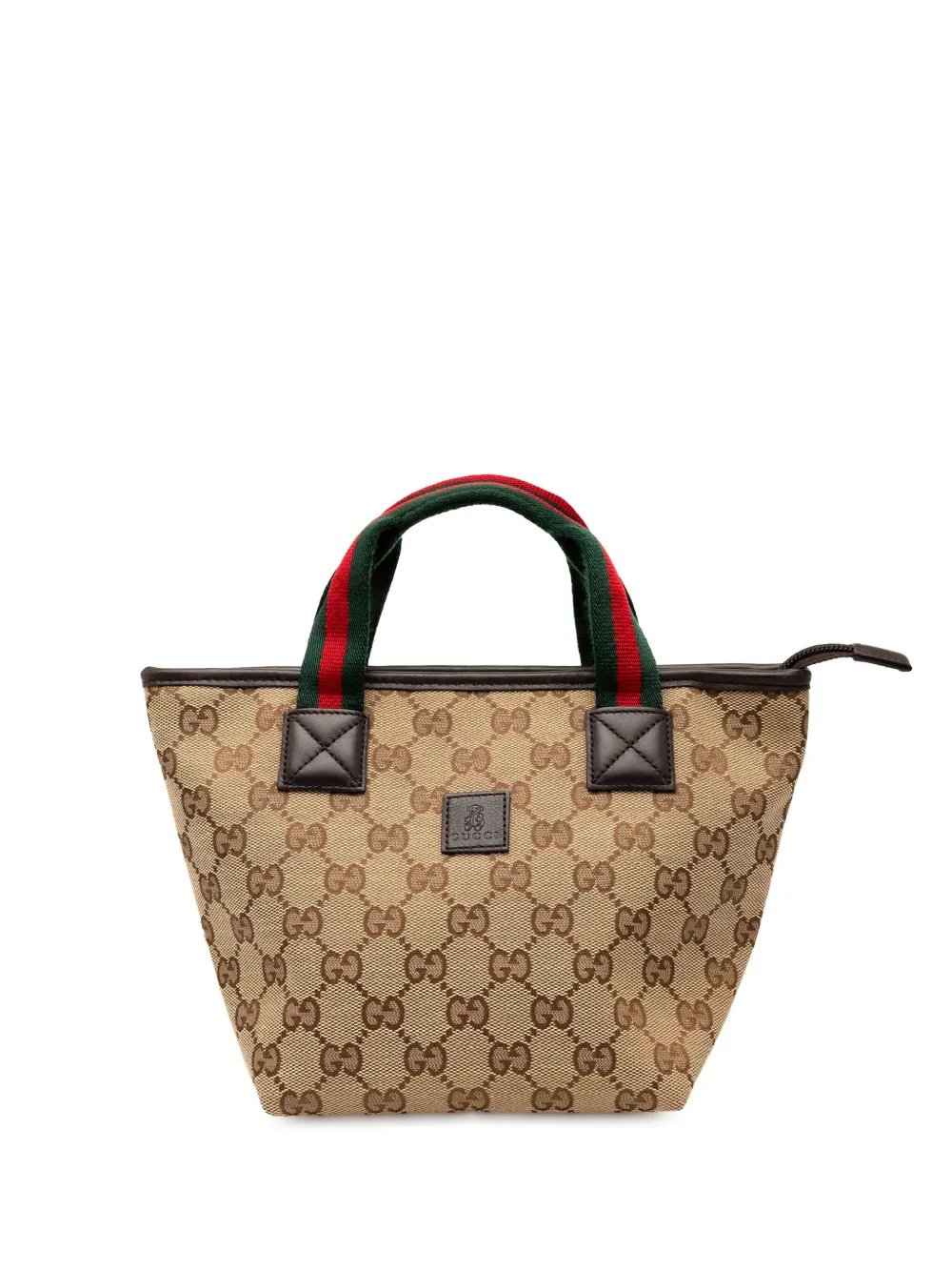 Gucci Pre-Owned 2000-2015 Mini GG Canvas Web Childrens handbag | Brown | Image 1