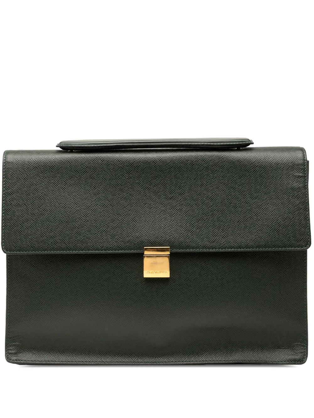 Louis Vuitton Pre-Owned 2003 Taiga Porte Documents Angara business bag | Green | Image 1