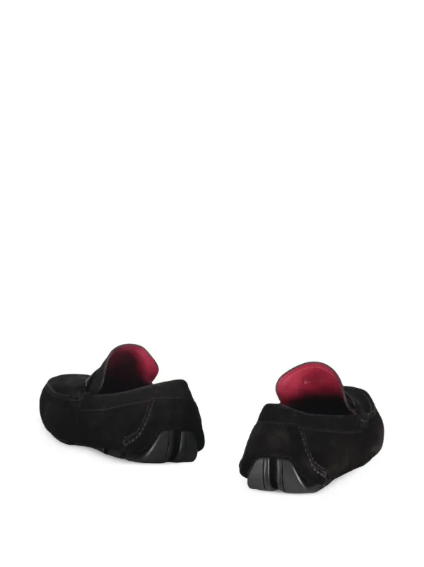 Ferragamo スエード ローファー | ブラック | FARFETCH JP