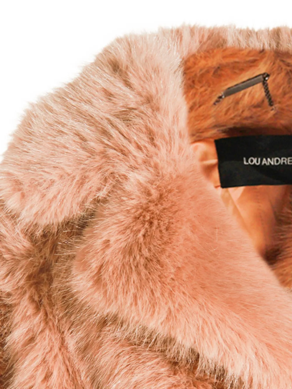 Lou Andrea Faux-fur Coat In Neutral