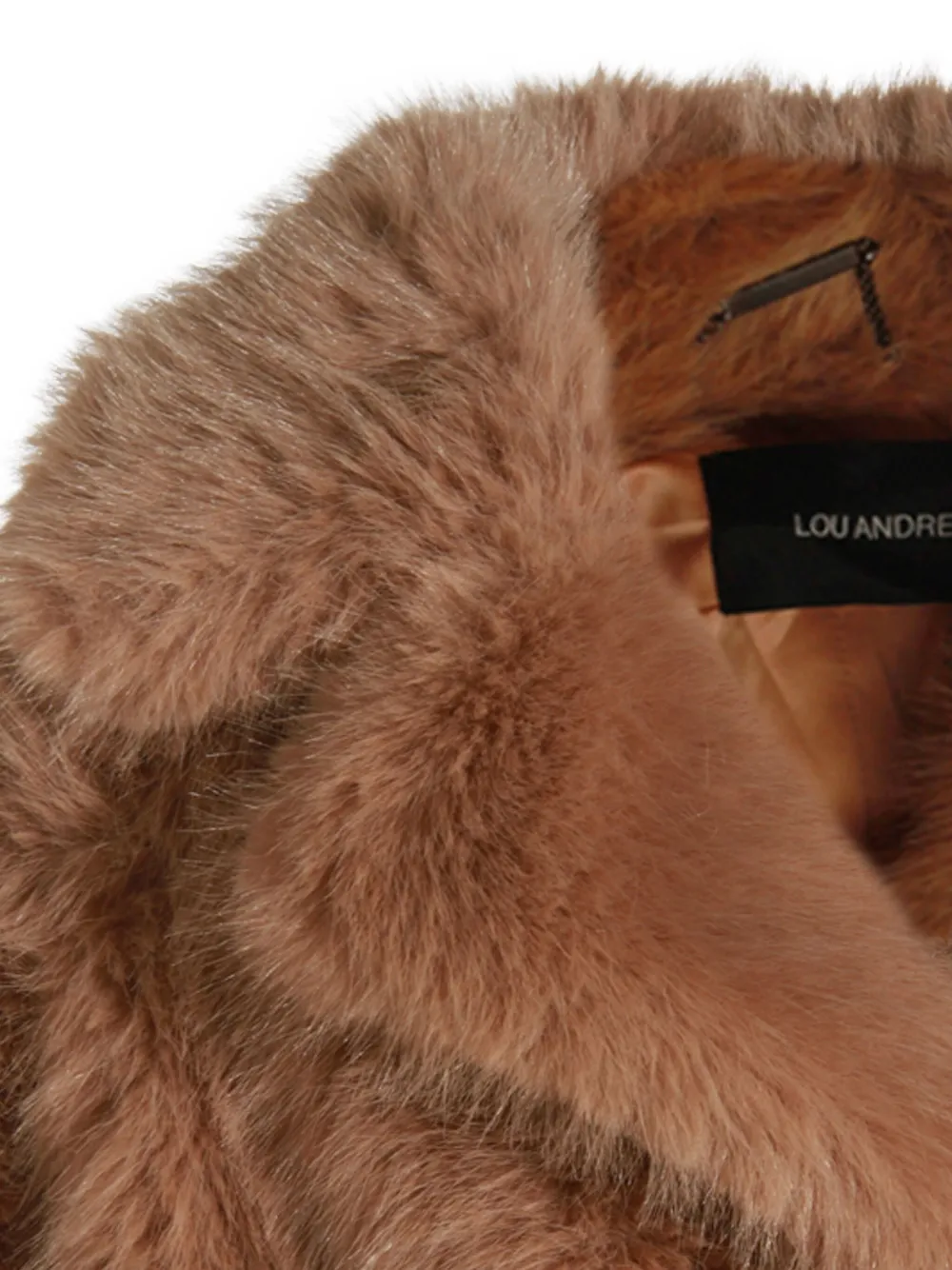 Lou Andrea Faux-fur Coat In Neutral