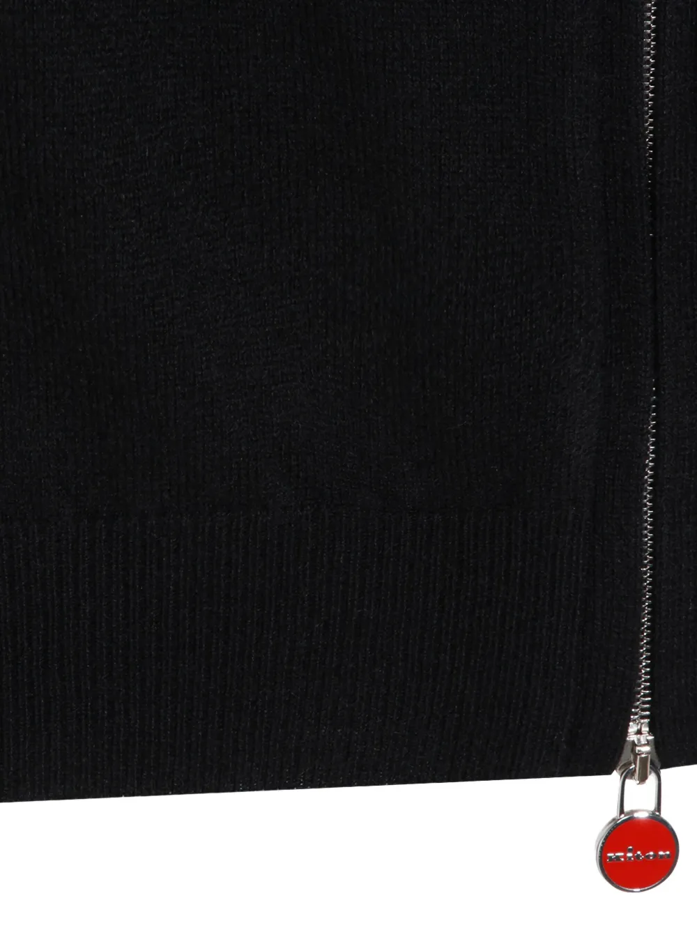 Kiton Vest met rits Zwart