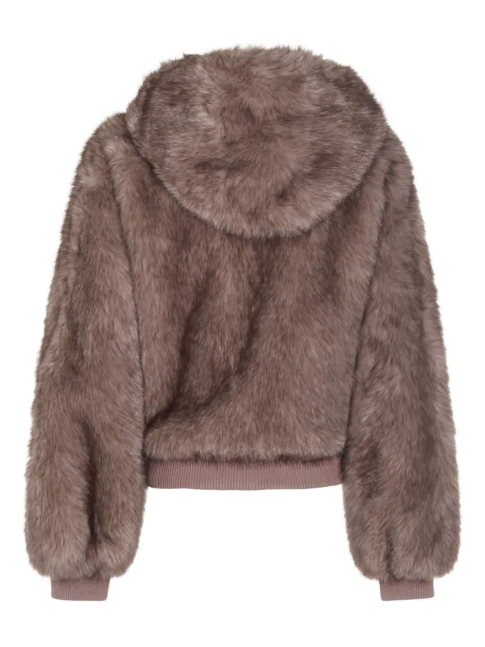 Lou Andrea Hooded Jacket In Brown