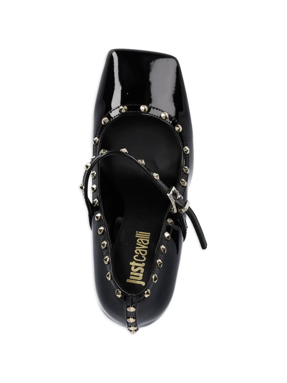 Just Cavalli Pumps verfraaid met studs en gespbandje Zwart
