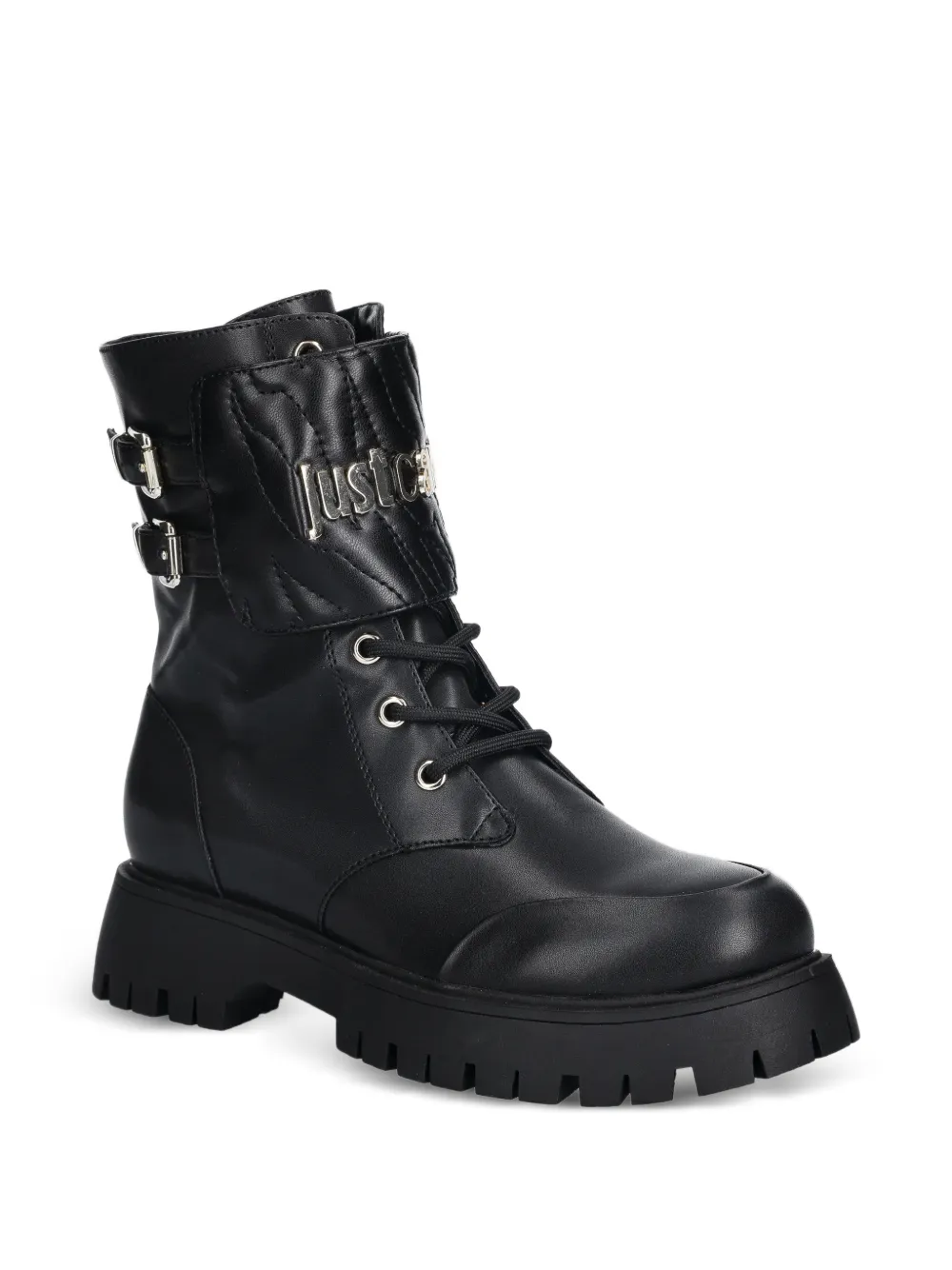 Just Cavalli Laarzen met gesp Zwart