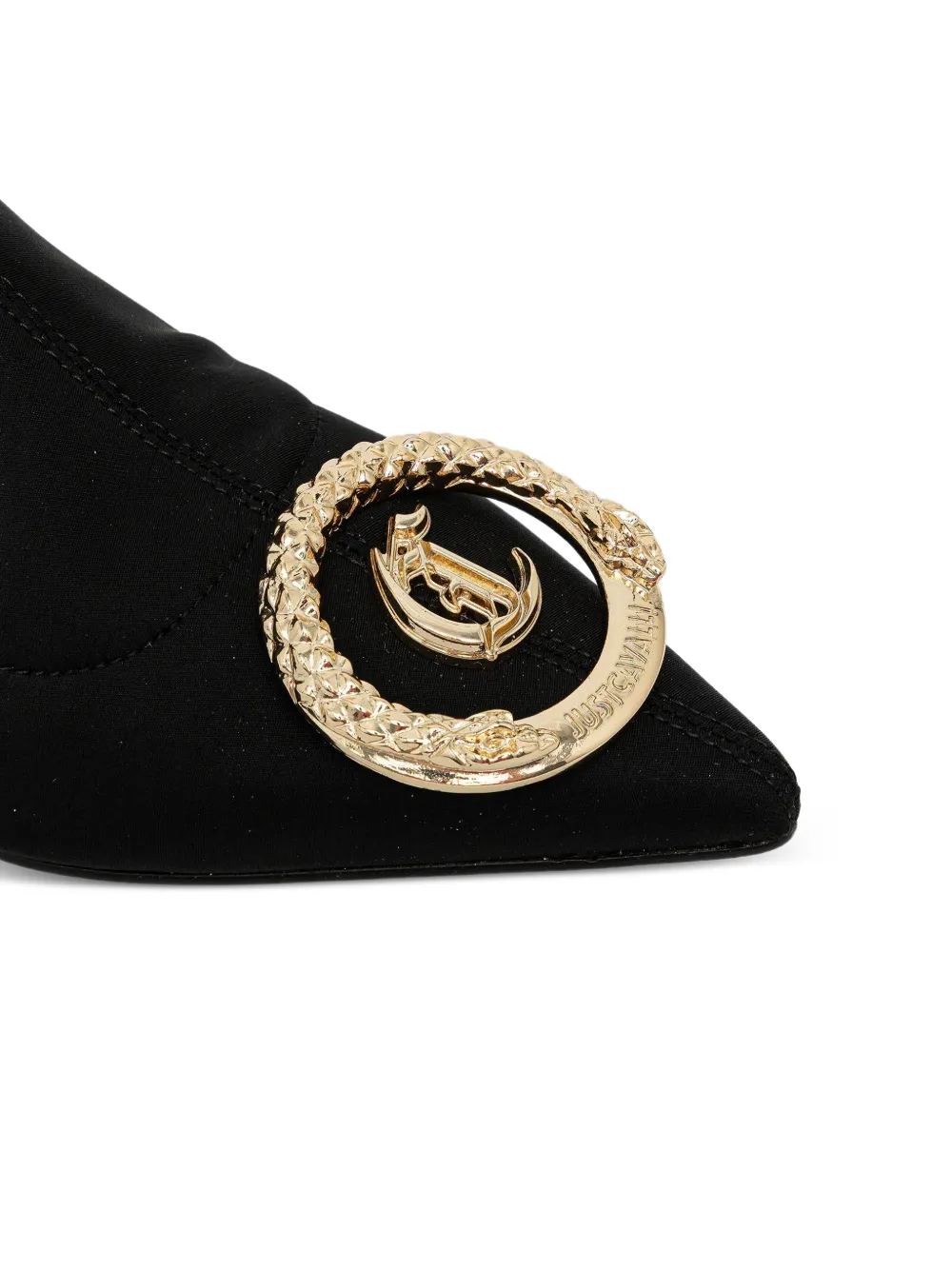 Just Cavalli Laarzen met logodetail Zwart