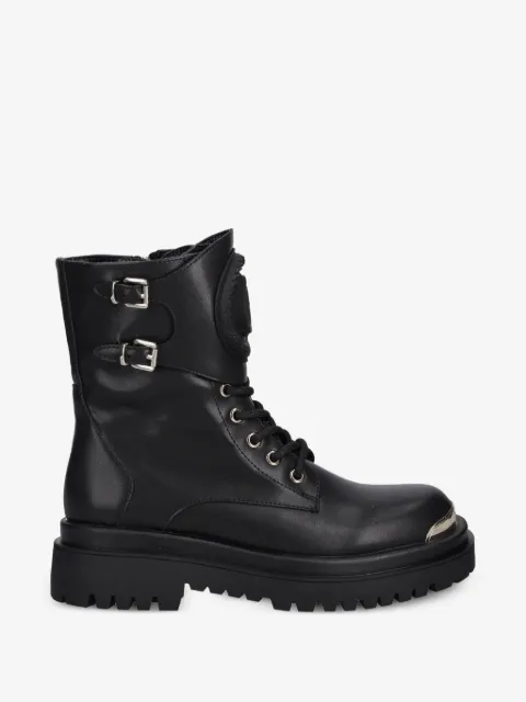 Just Cavalli buckle-detail lace-up combat boots