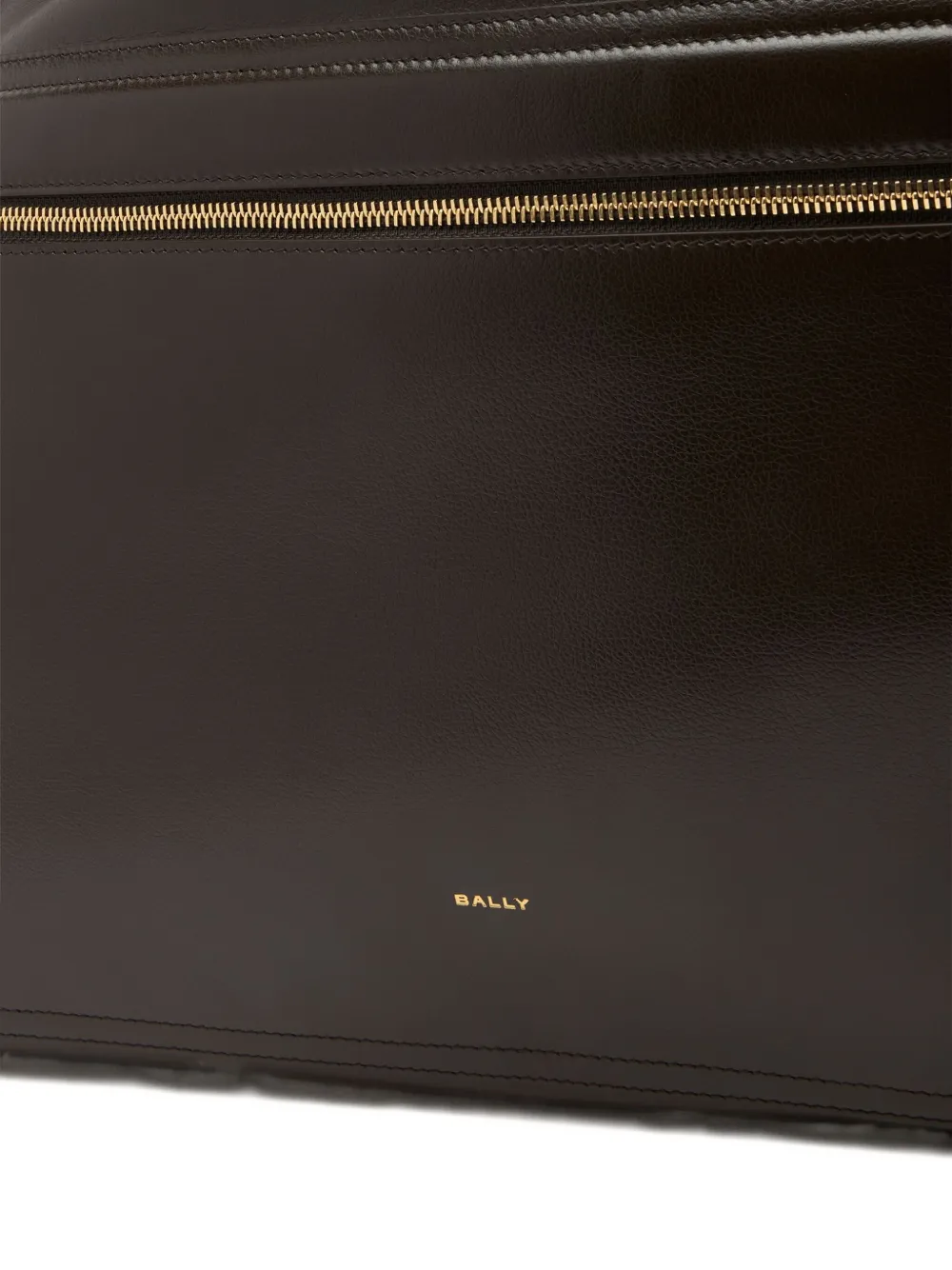 Bally Foldable-detail Leather Tote Bag In Brown