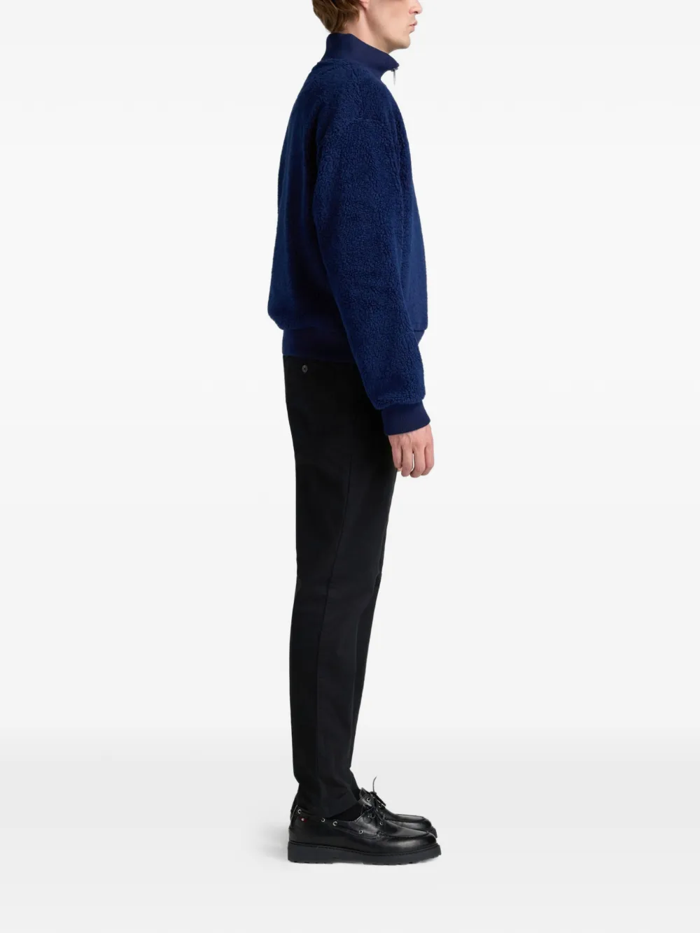 Zip-Fastening Long-Sleeve Sweatshirt