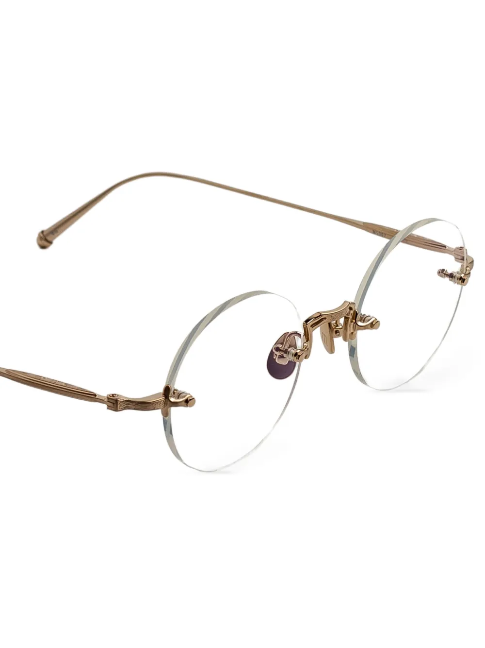 Matsuda Bril met rond montuur Goud