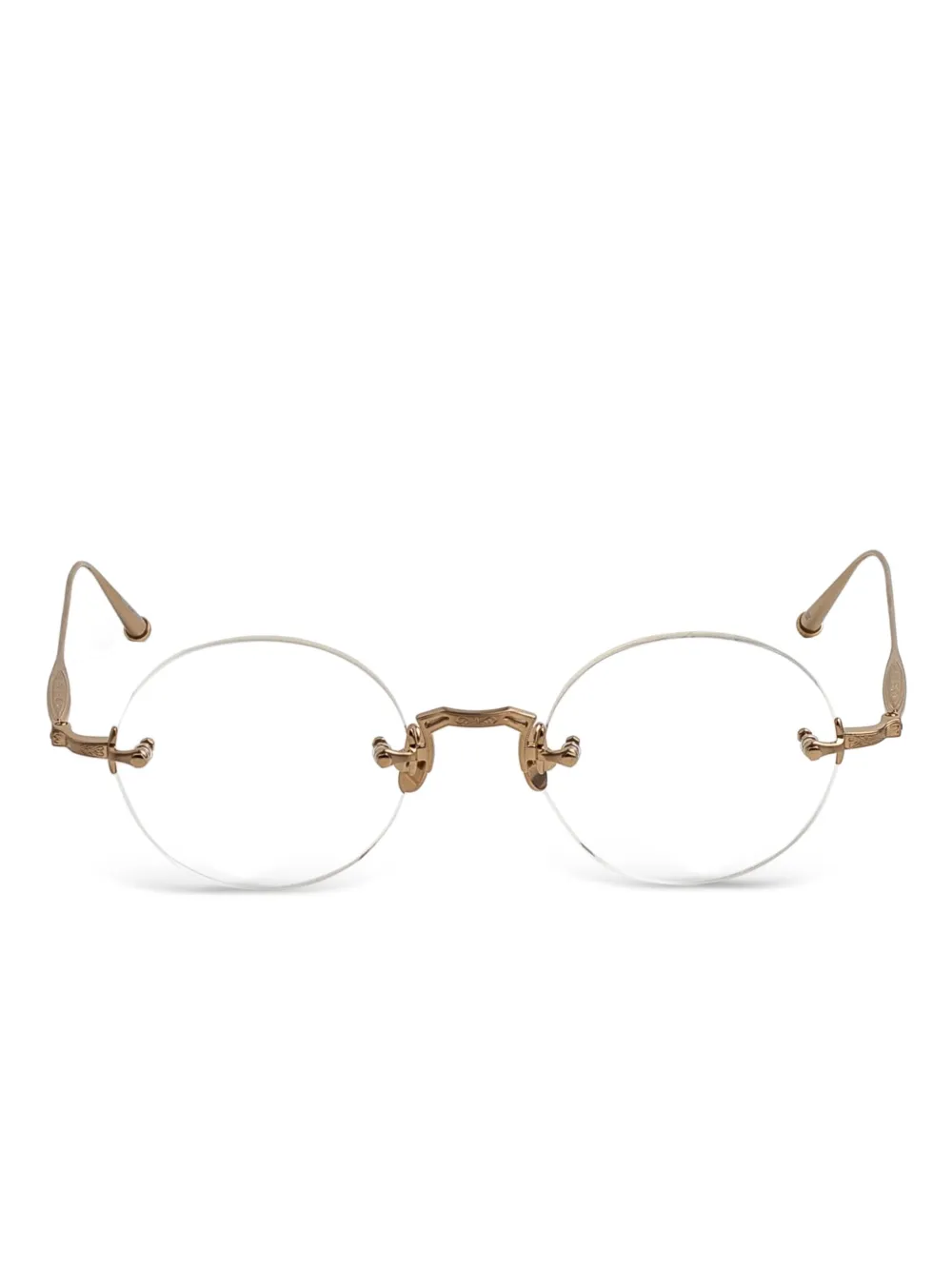 Matsuda round-frame glasses | Gold | Image 1