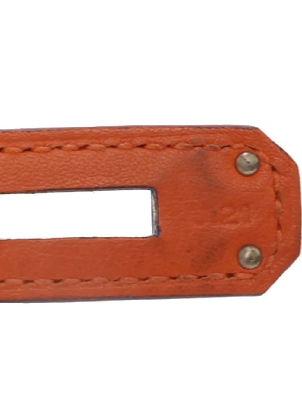 Pre-owned Hermes 2010 Swift Birkin Retourne 30 Handbag In Orange