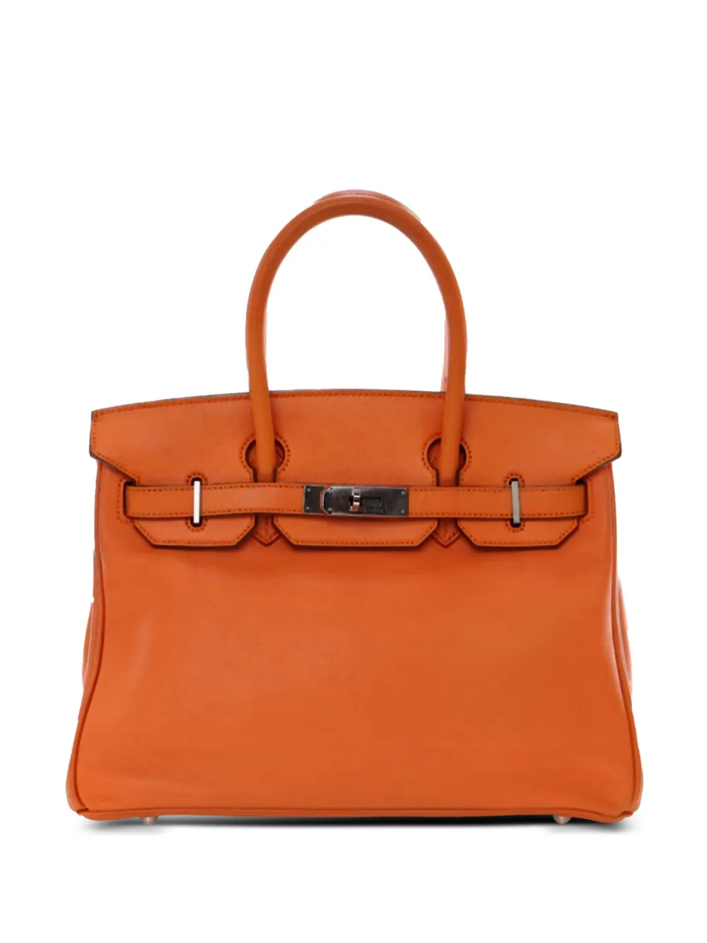 Hermès Pre-Owned 2010 Swift Birkin Retourne 30 handbag | Orange | Image 1