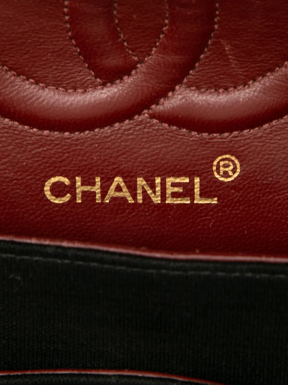 CHANEL Pre-owned 1989-1991 Medium Classic Jersey Double Flap Shoulder Bag In Black