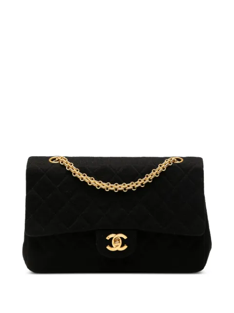 CHANEL Pre-Owned 1989-1991 Medium Classic Jersey Double Flap shoulder bag