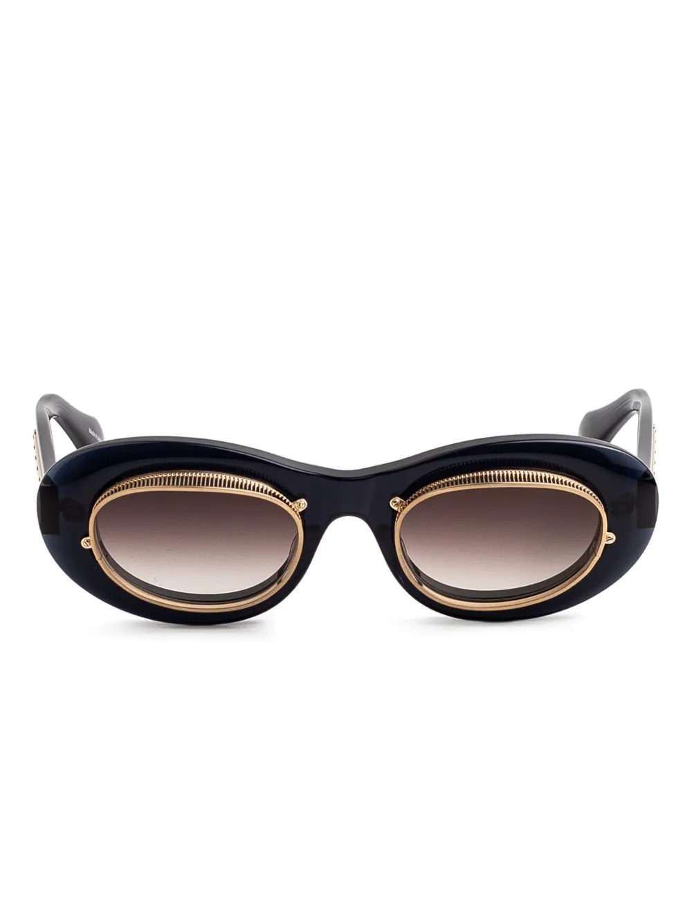 Matsuda oval-frame sunglasses | Blue | Image 1