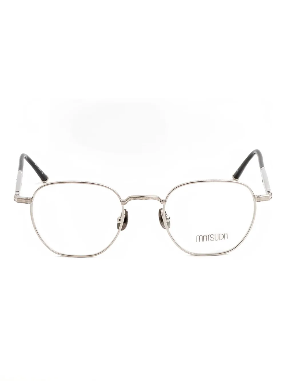 Matsuda Square-frame Glasses In Silver