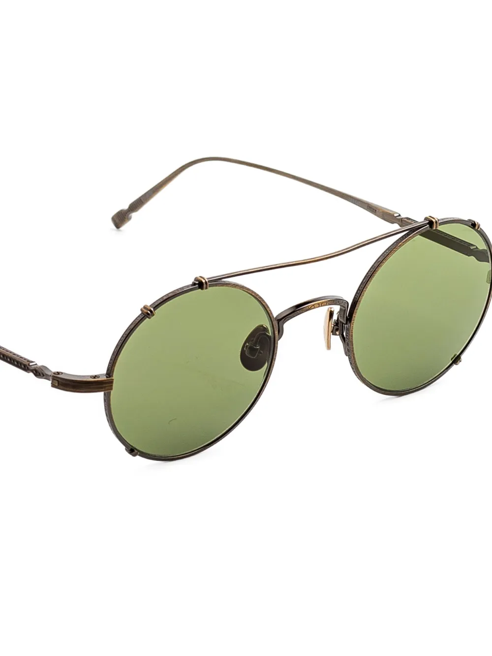 Matsuda Zonnebril met rond montuur Goud