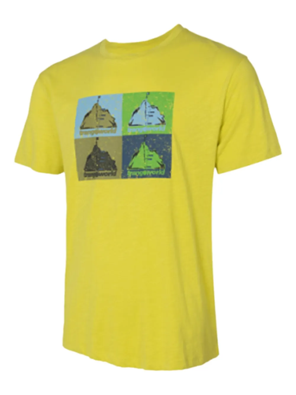 TRANGOWORLD playera con motivo gráfico | amarillo | Image 1