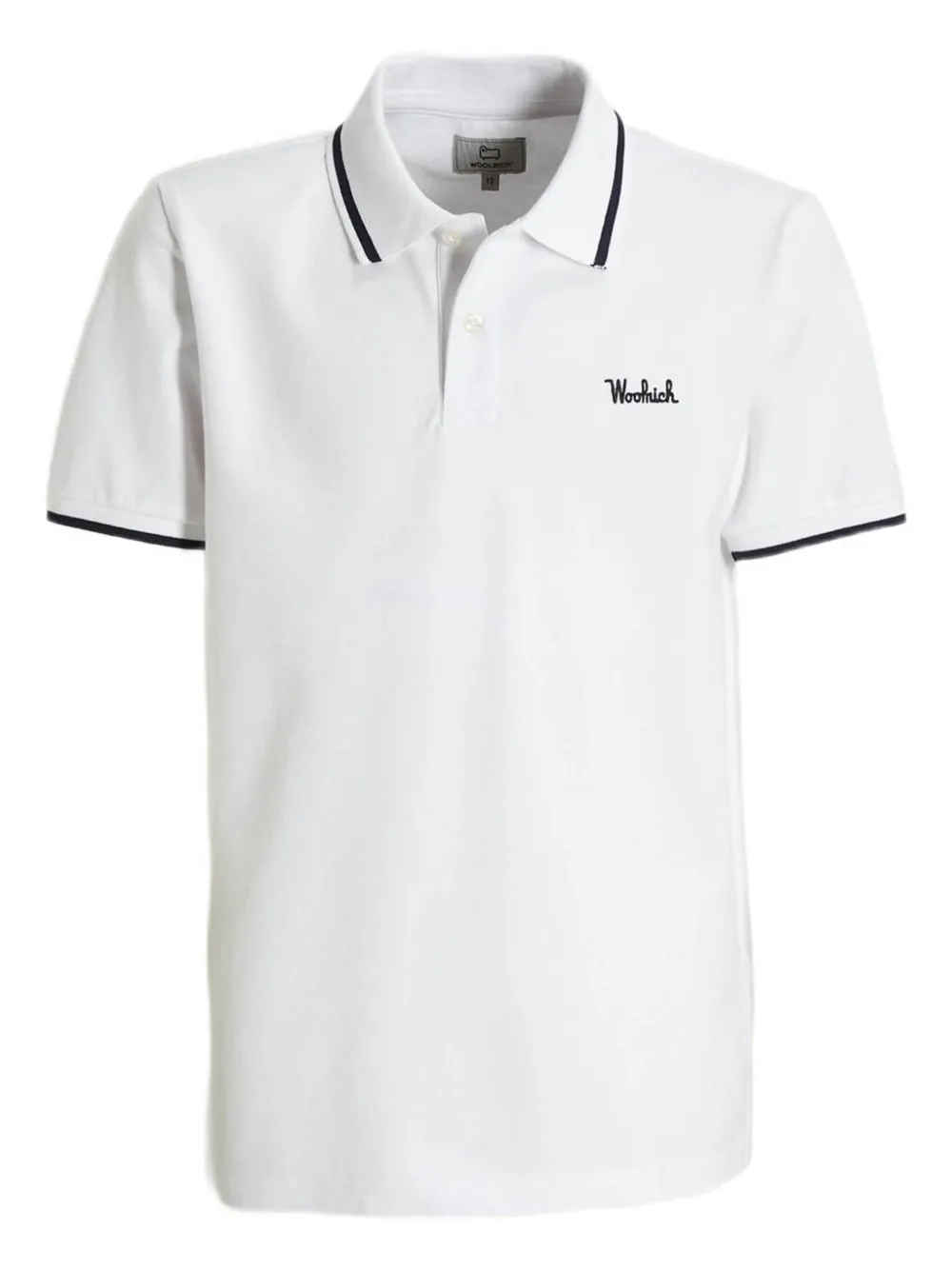 Woolrich Kids logo-motif polo shirt - Bianco
