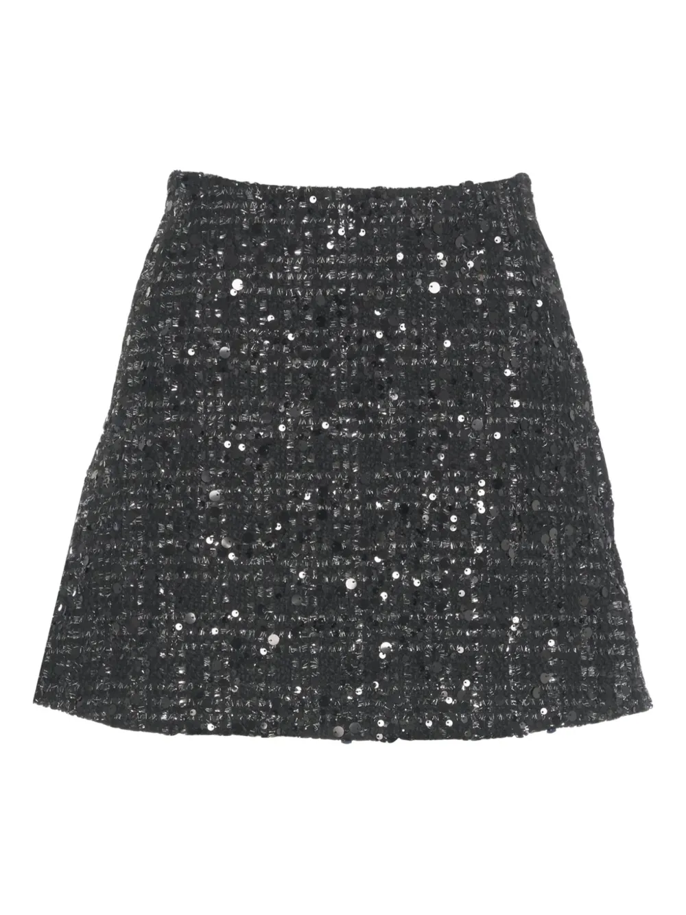 Add Minigonna con paillettes - Nero