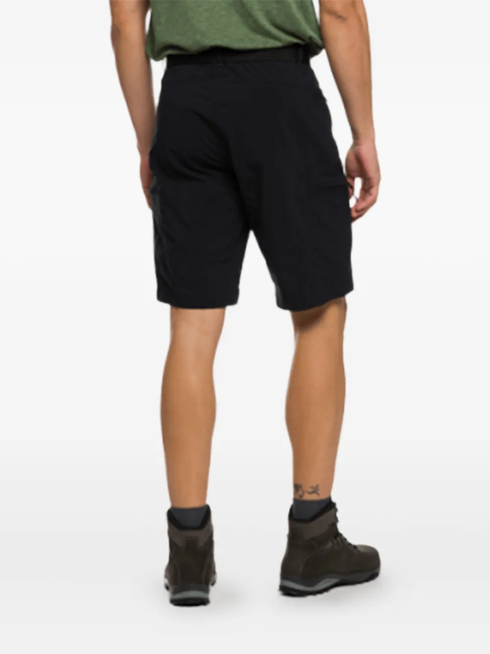 TRANGOWORLD belted cargo shorts - Zwart