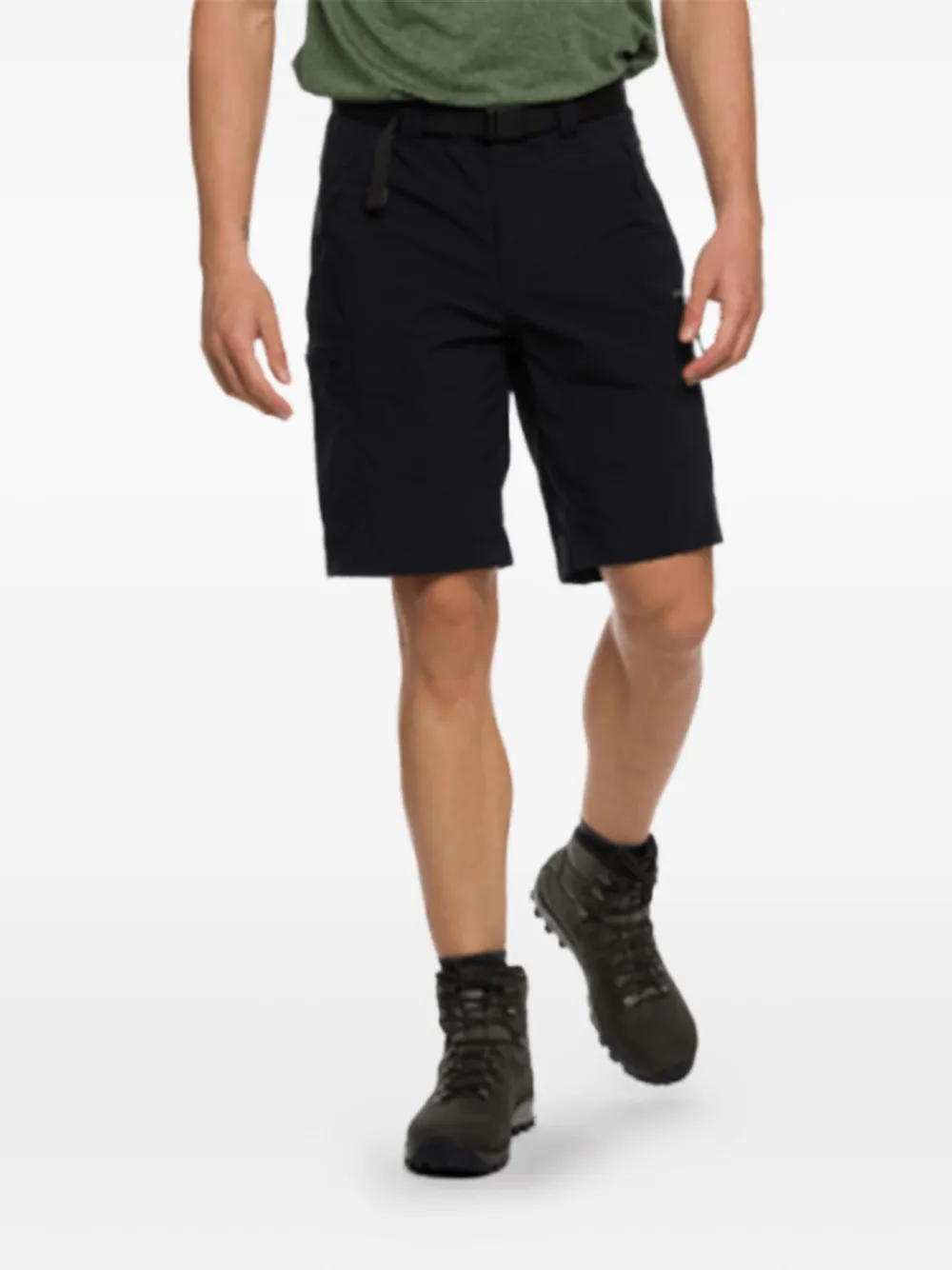 TRANGOWORLD shorts cargo con cinturón | negro | Image 1