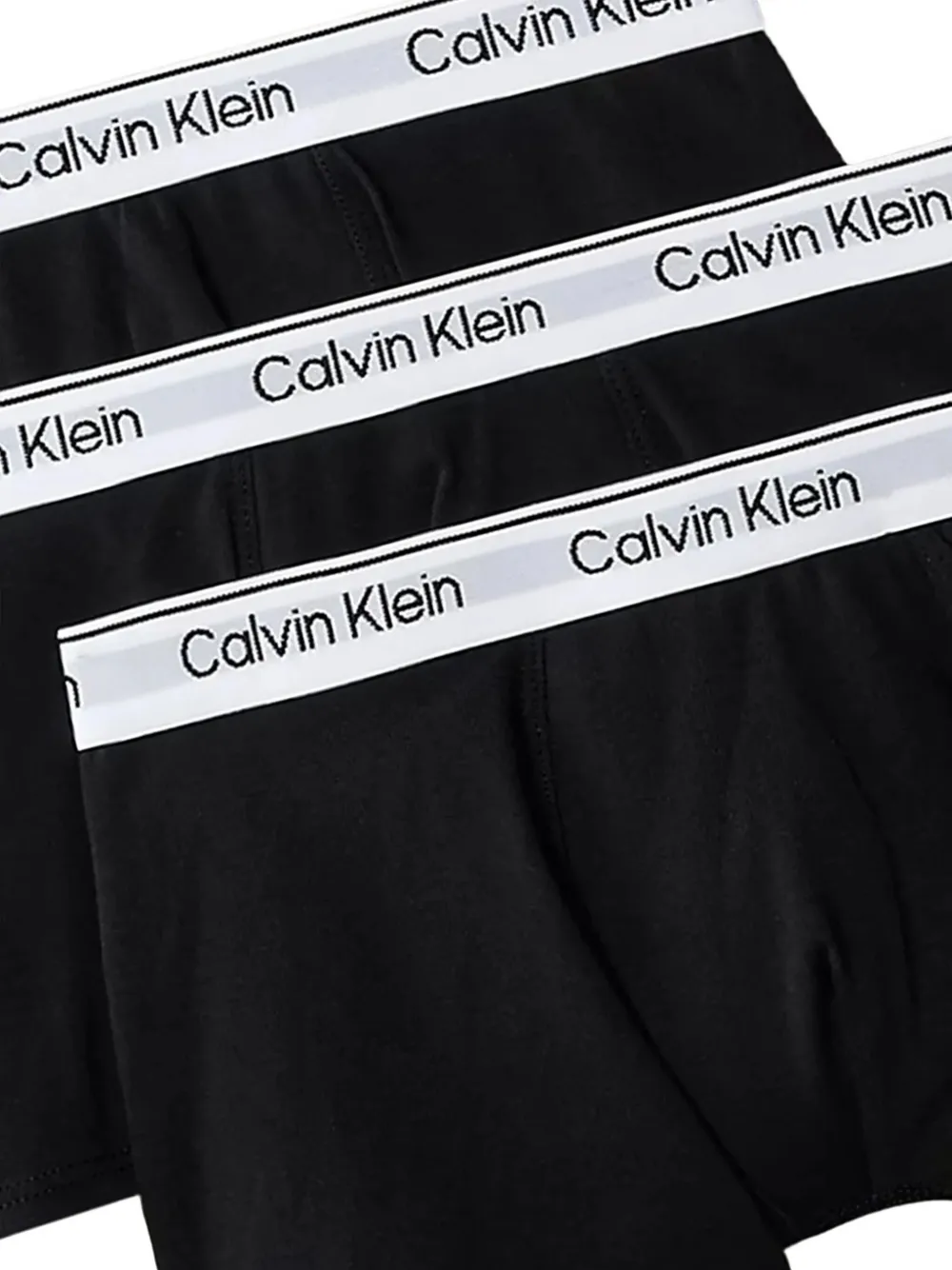 Calvin Klein Kids Drie Icon boxershorts met logoband Zwart