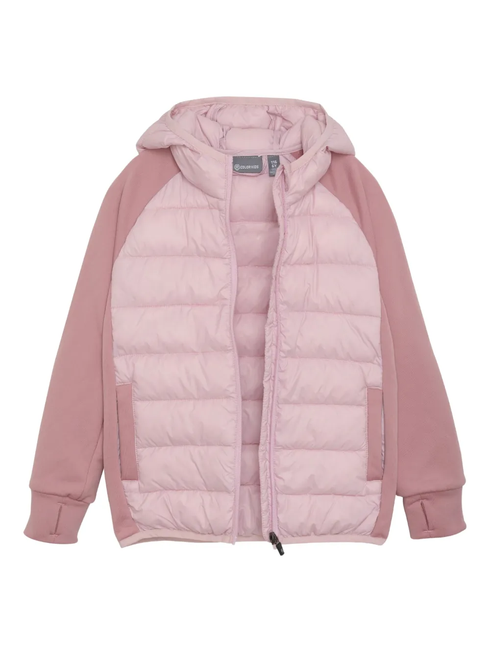 COLOR KIDS Gevoerd jack met capuchon Roze