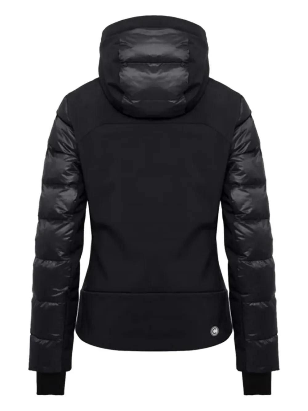 Colmar Quilted-sleeves Hooded Jacket In Black