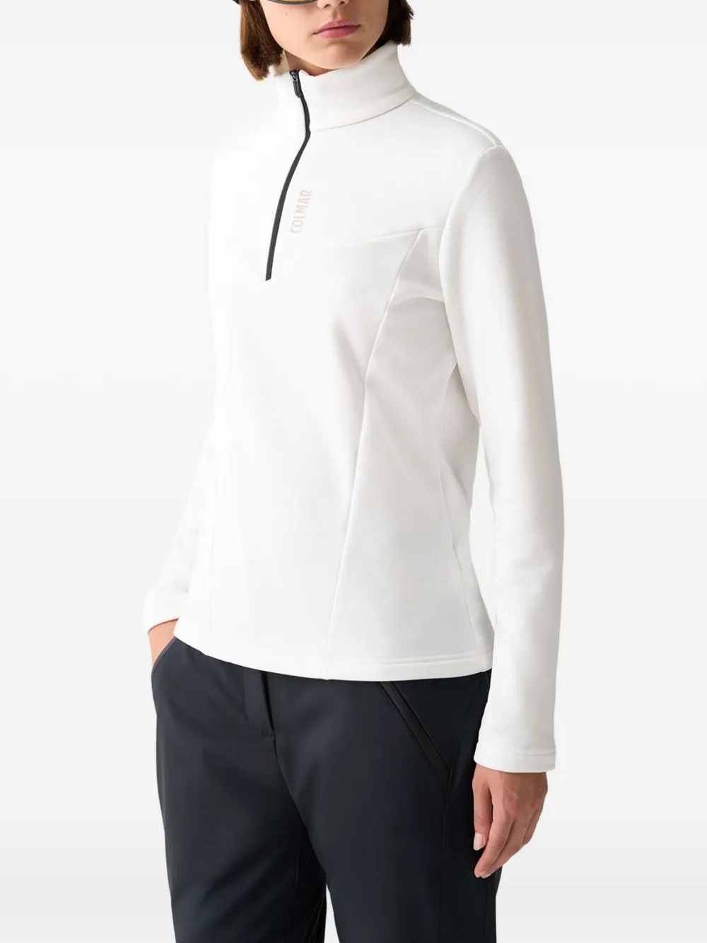 Colmar Blusa de tricô com zíper | Branco | Image 1