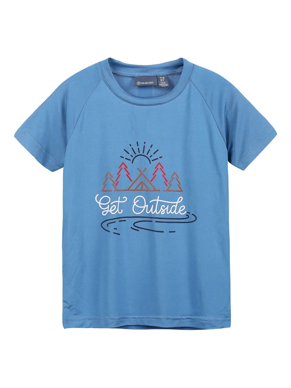 COLOR KIDS playera con detalle gráfico | azul | Image 1