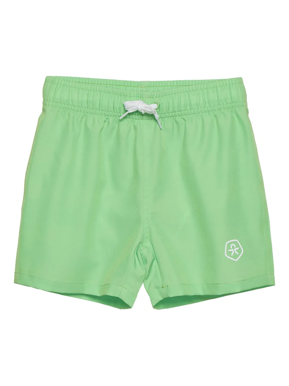 COLOR KIDS ロゴディテール トランクス水着 - グリーン