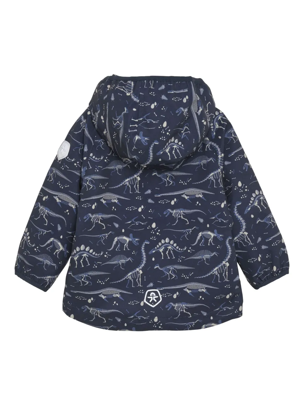 COLOR KIDS Jack met capuchon en dinosaurusprint Blauw