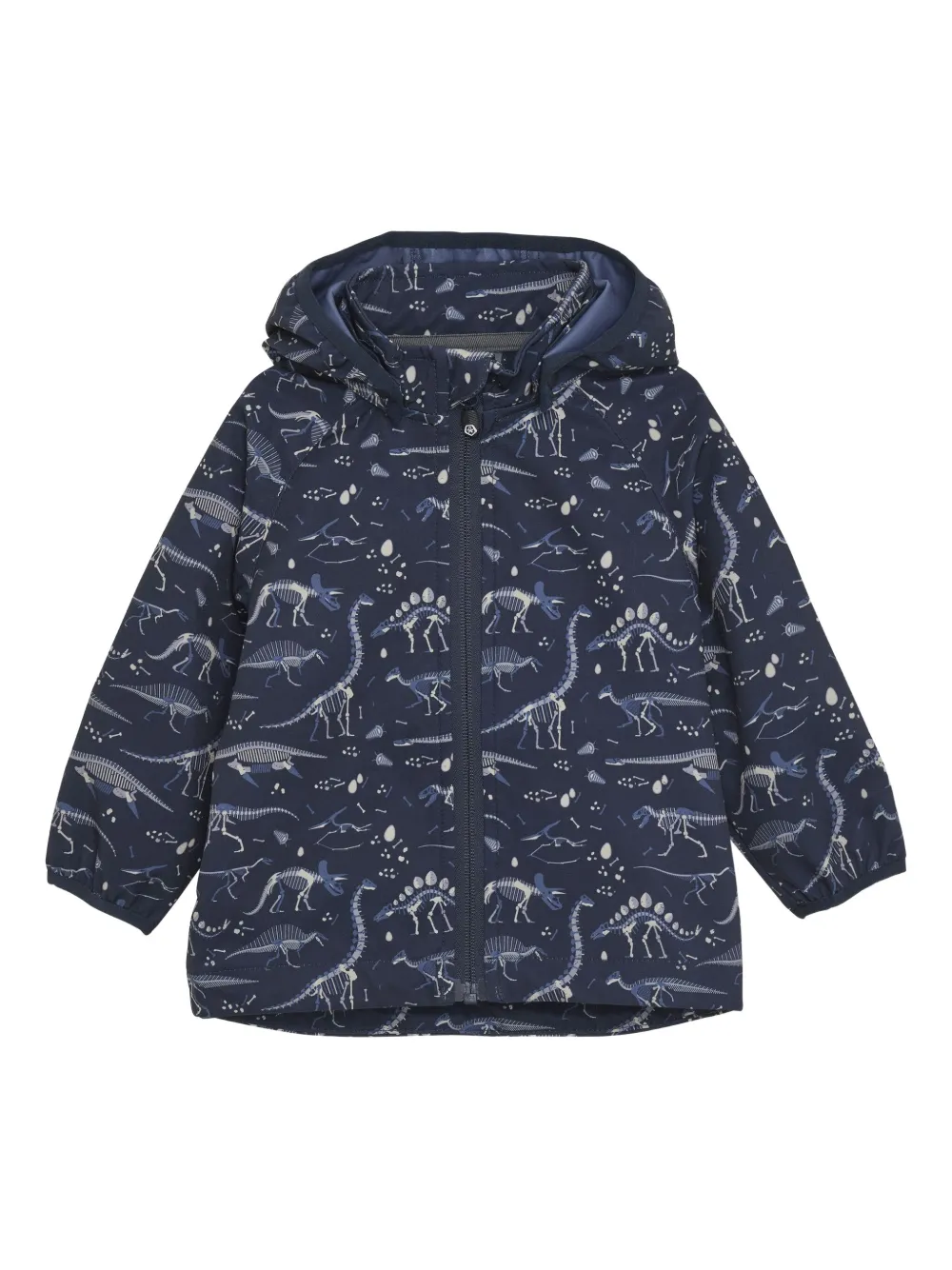 COLOR KIDS プリント フーデッドジャケット - ブルー