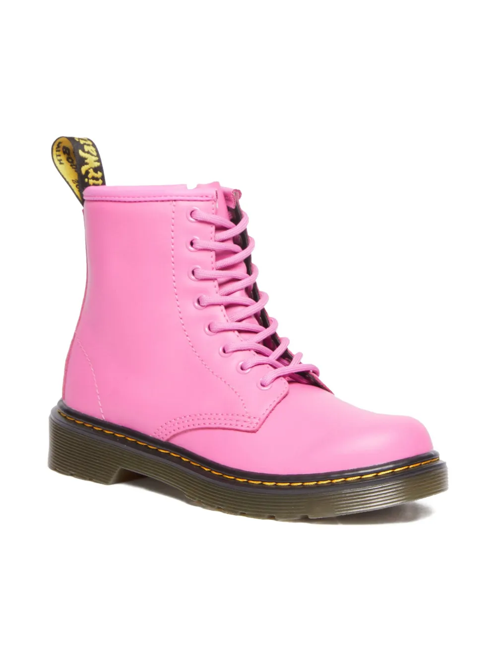 Dr. Martens Kids lace-up zip-fastening boots - Roze