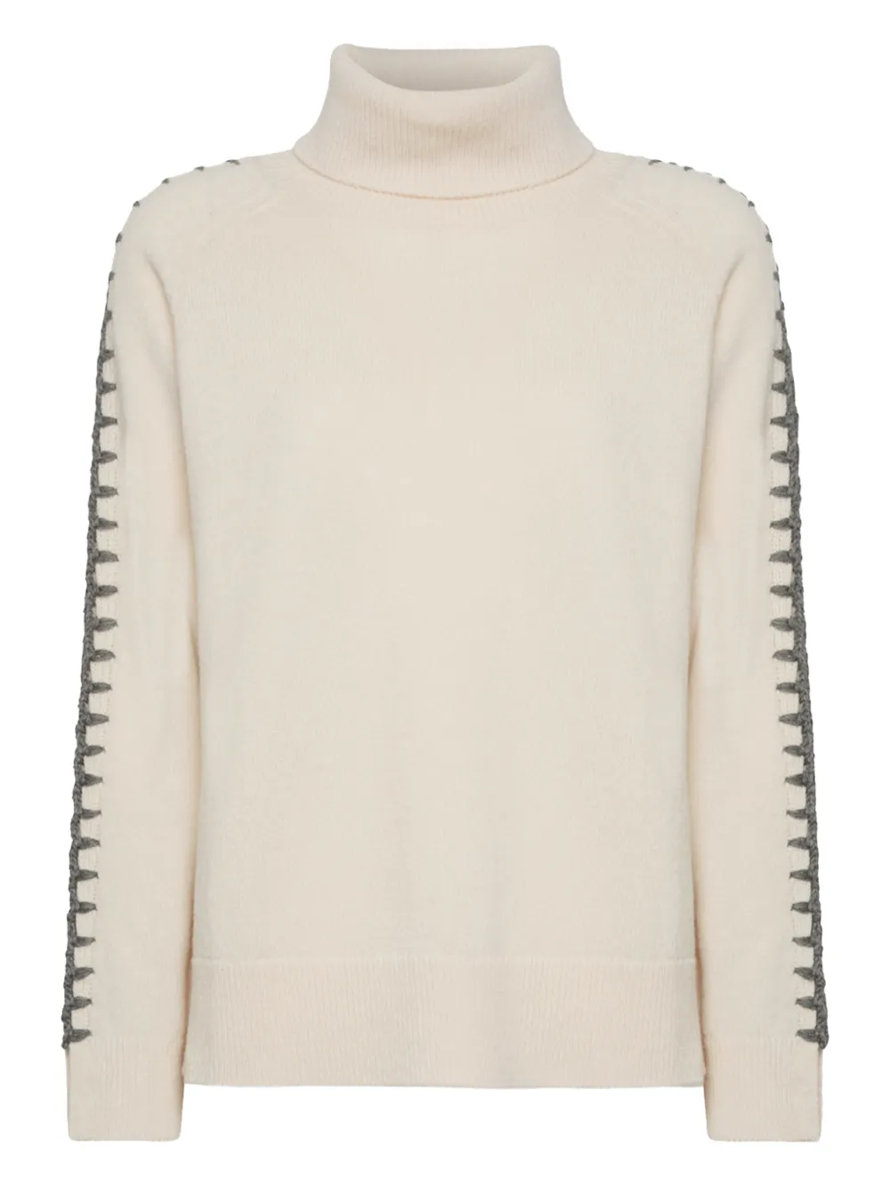 ELENA MIRO` shoulder detail knitwear - Toni neutri