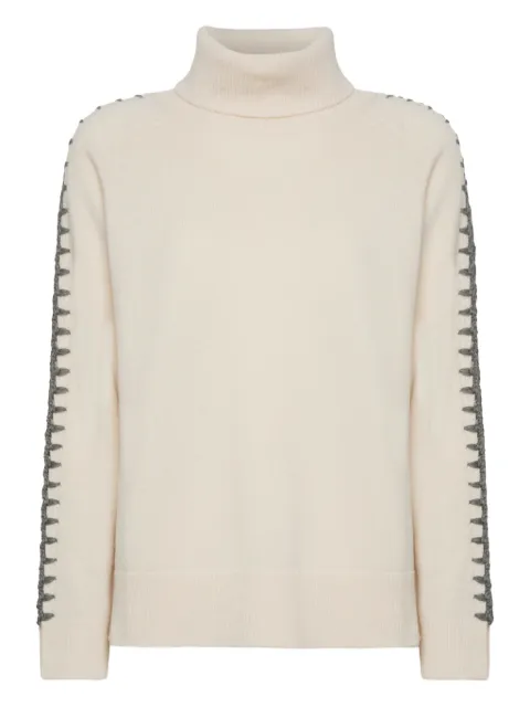 ELENA MIRO` shoulder detail knitwear