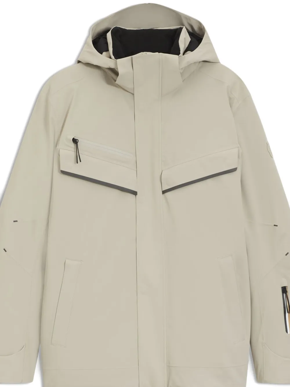 BOSS hooded pocket ski jacket - Beige