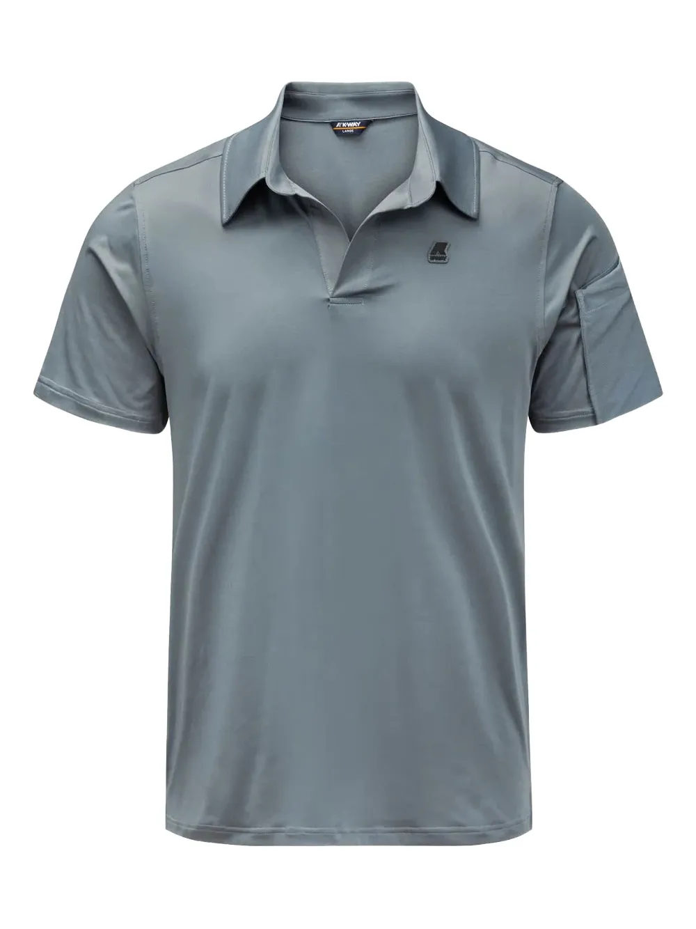 K-way Short Sleeve Polo Shirt In Gray