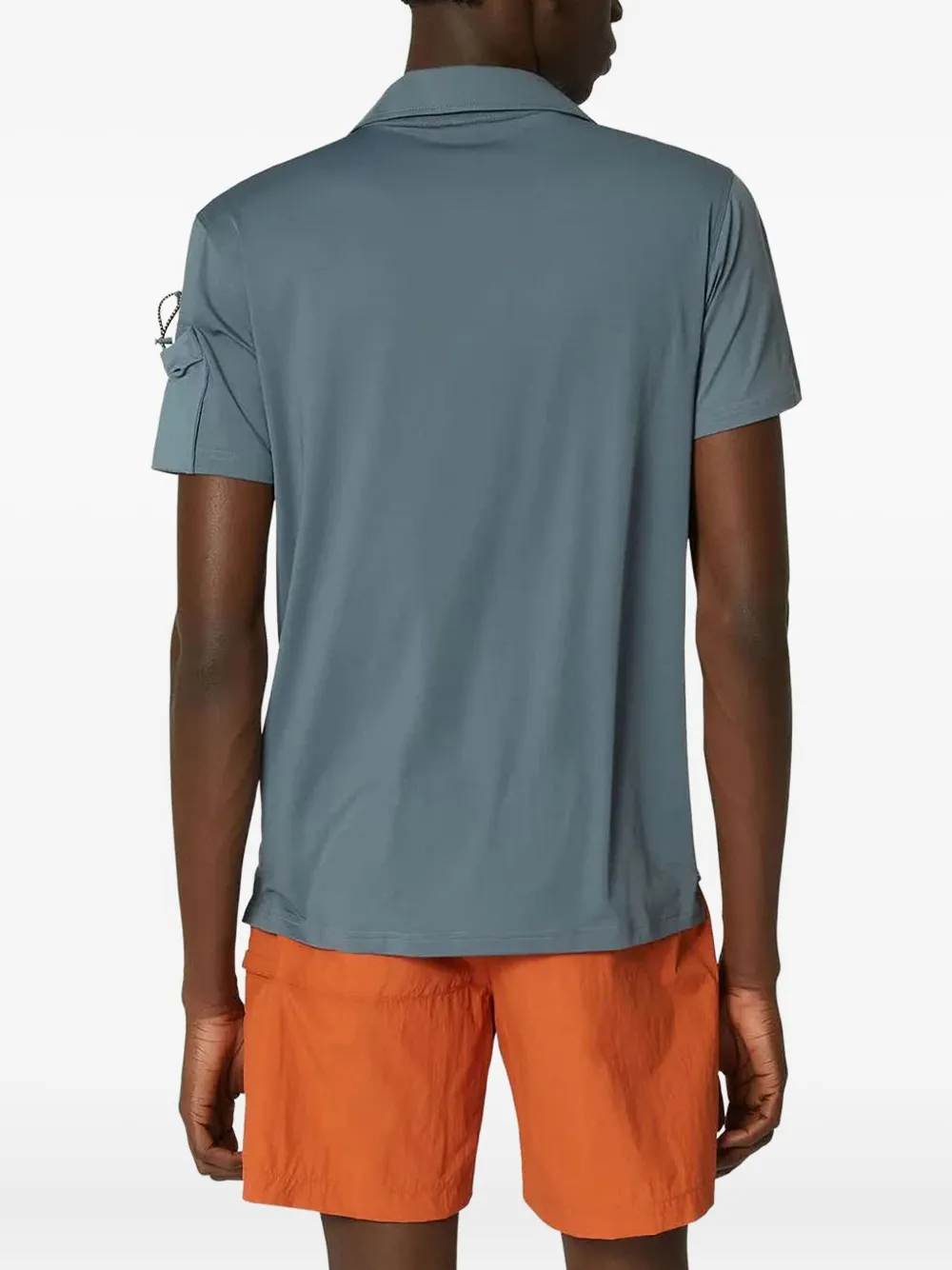 K-way Short Sleeve Polo Shirt In Gray