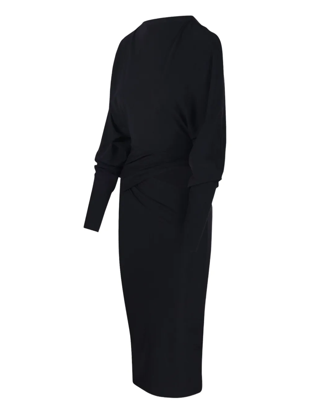 Amazuìn Karen twisted dress - Zwart