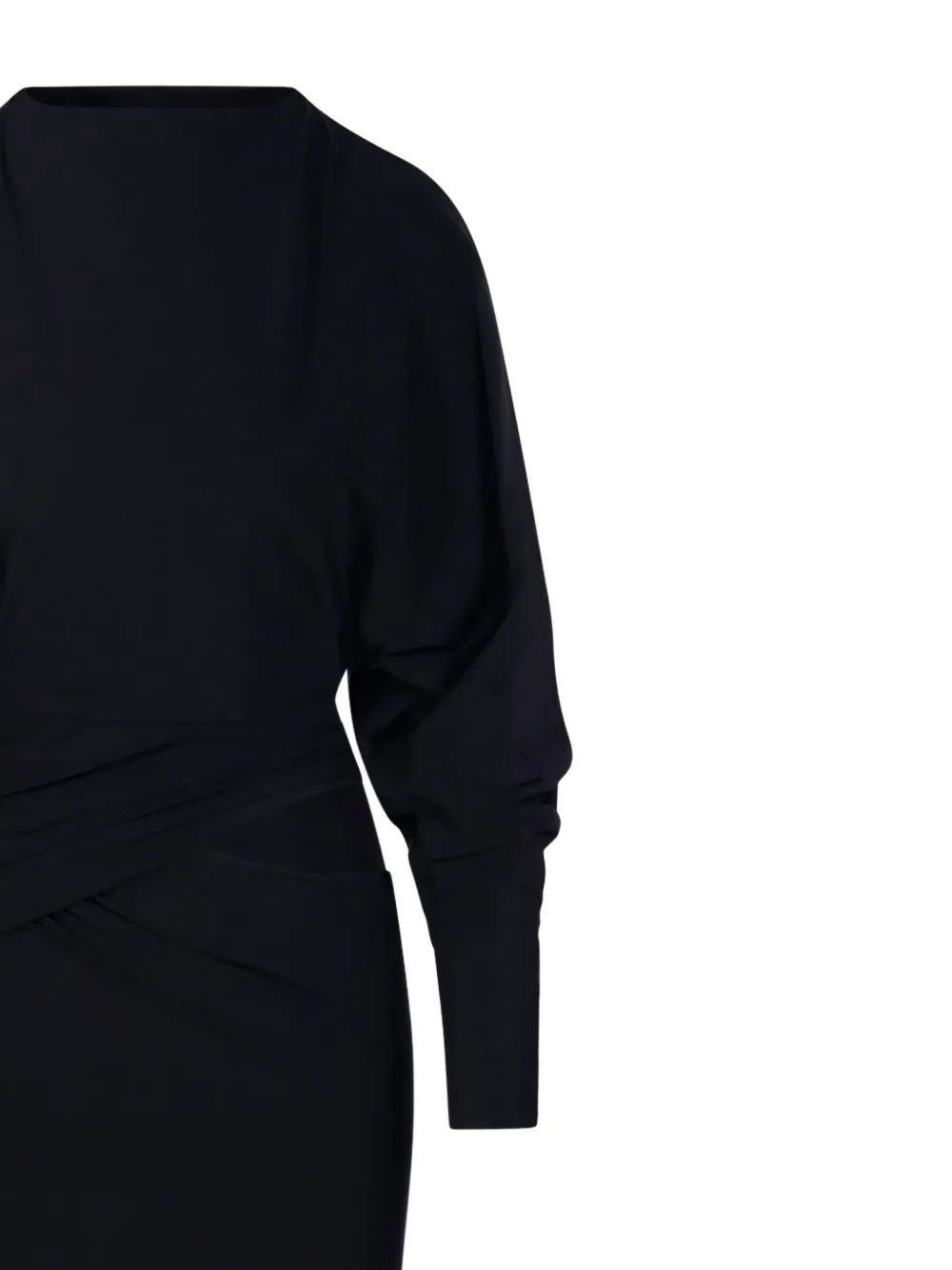 Amazuìn Karen Twisted Dress In Black