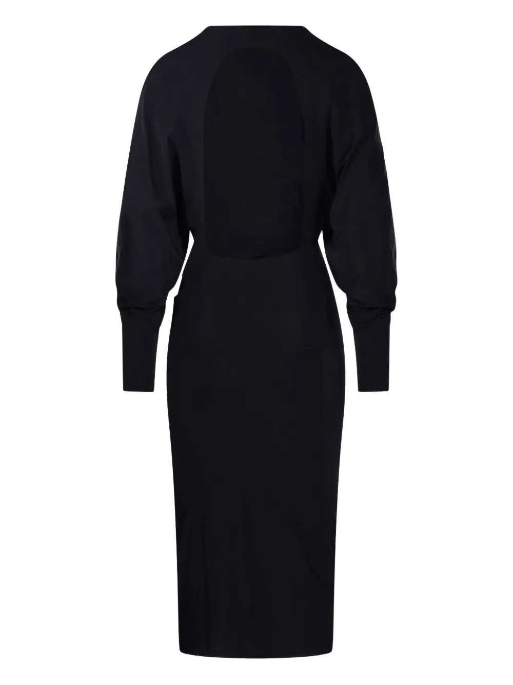 Amazuìn Karen Twisted Dress In Black