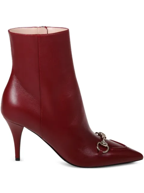 Gucci 85mm horsebit pointed boots