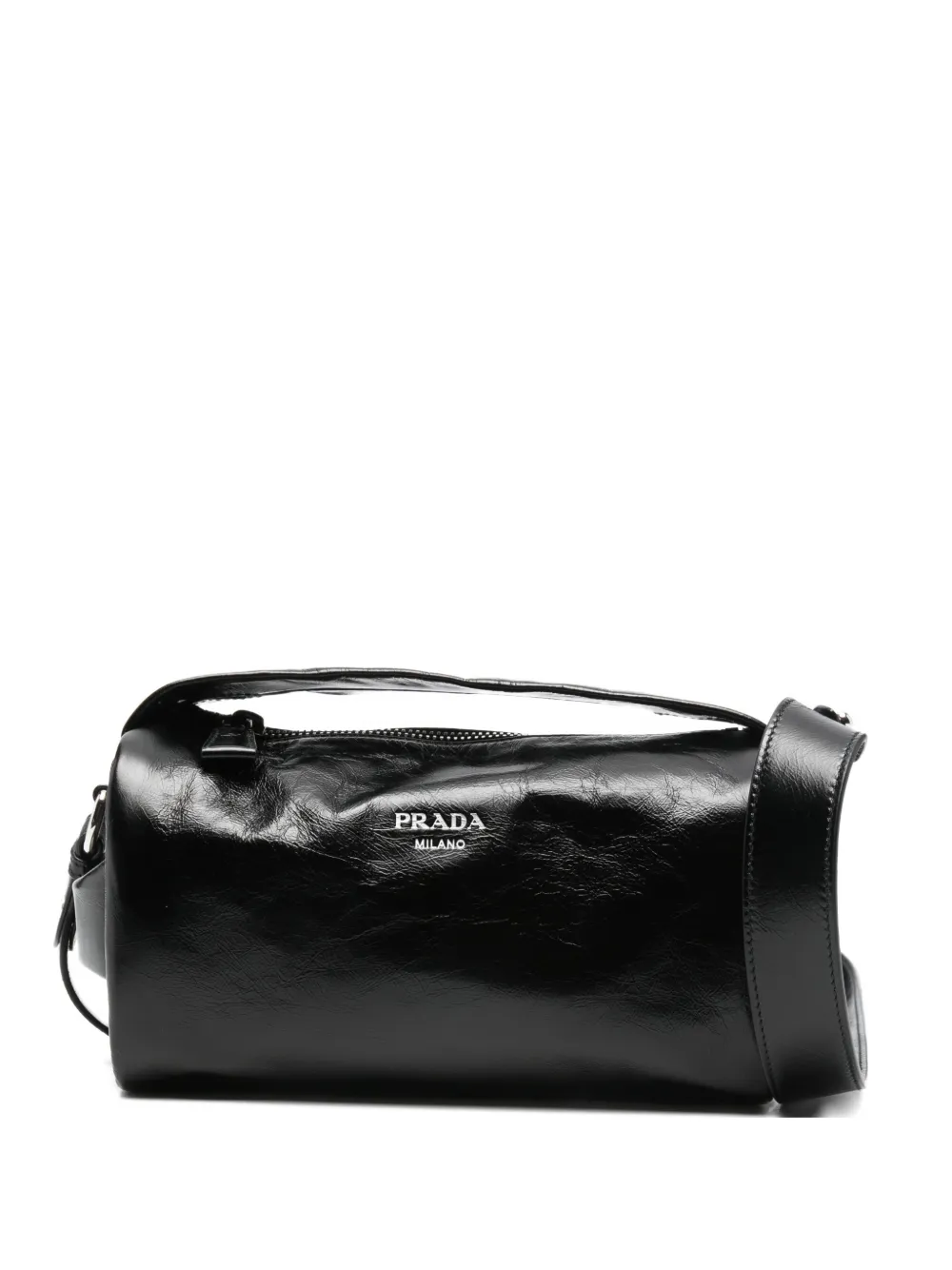 Prada leather messenger bag | Black | Image 1