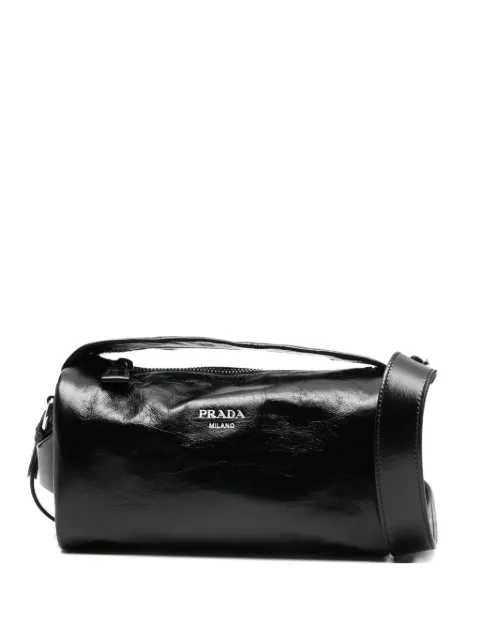 Prada leather messenger bag 