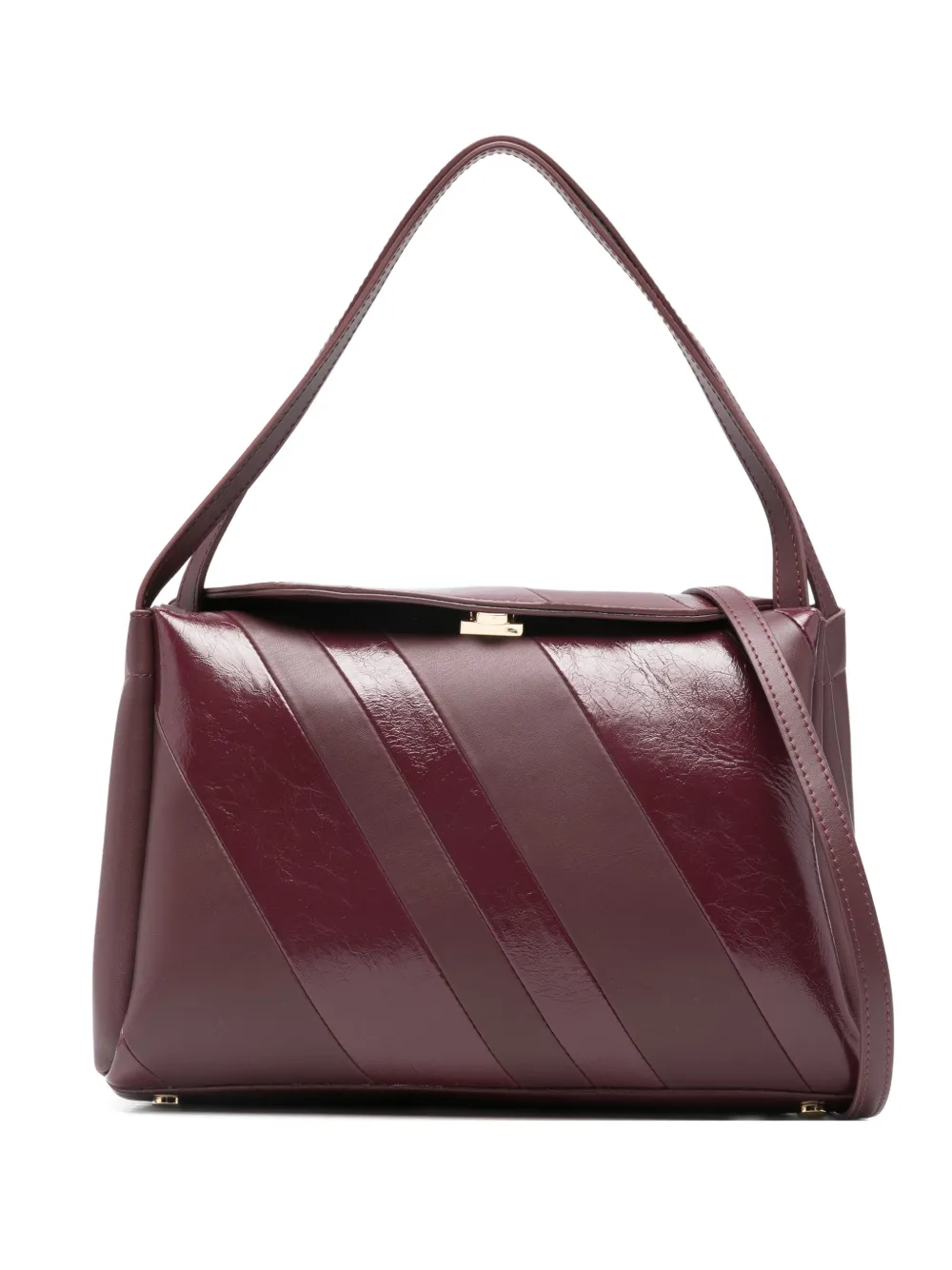 Themoirè Eudora diagonal-stripe shoulder bag | Purple | Image 1