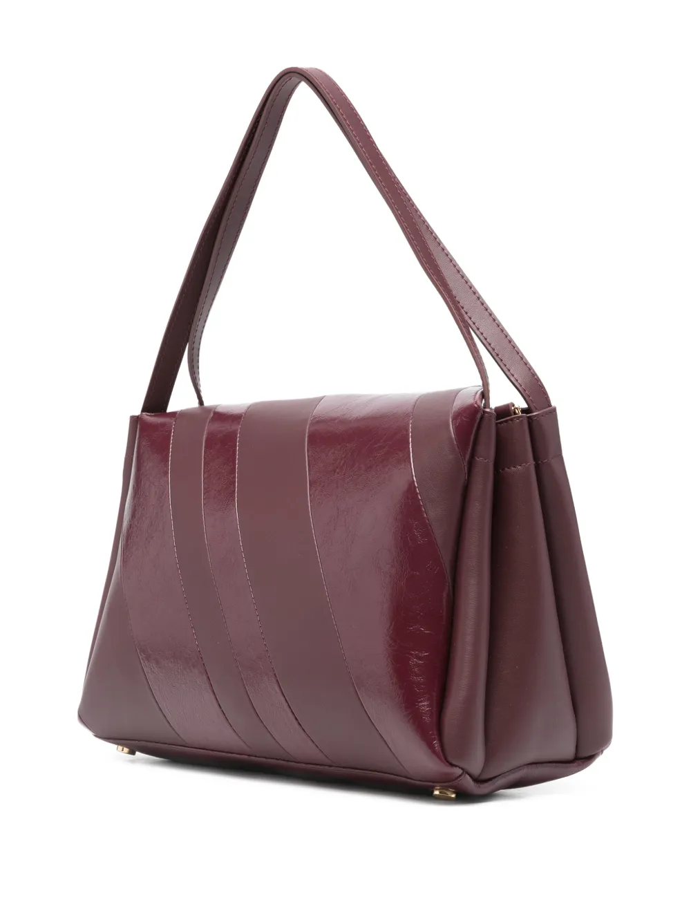 Themoirè Eudora Diagonal-stripe Shoulder Bag In Purple