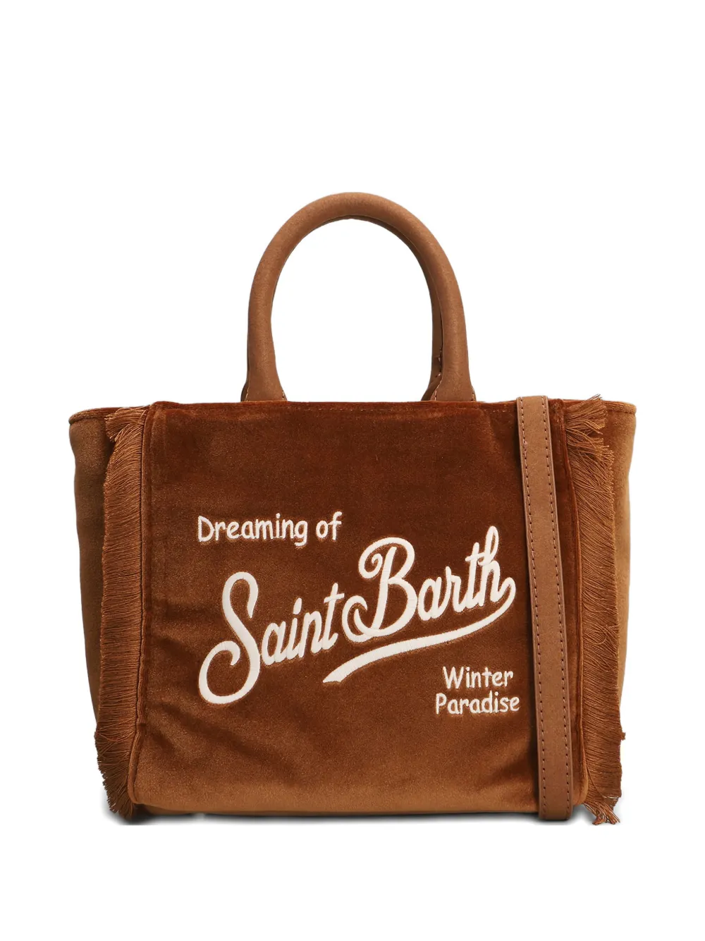 MC2 Saint Barth fringed top-handle tote bag | Brown | Image 1